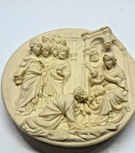 L’Adorazione dei Magi 1983 Alabaster Teller Alberto Santangela - Bild 1 von 8