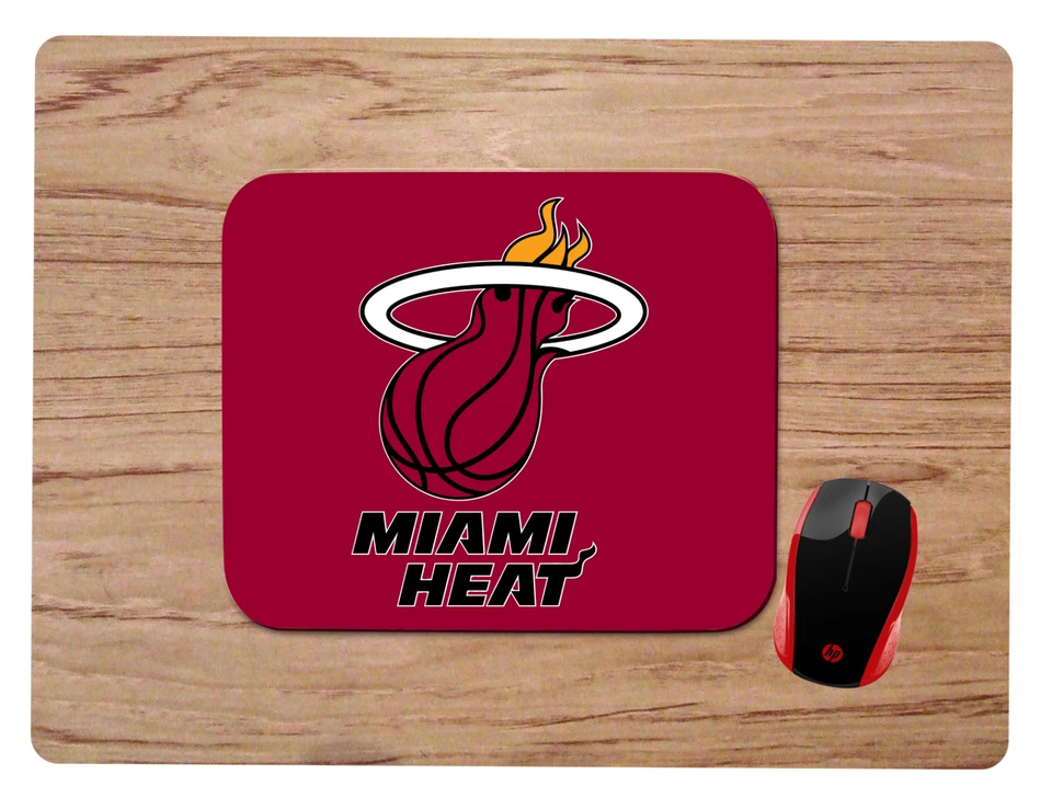 MIAMI HEAT custom neoprene nonslip MOUSEPAD MOUSE PAD HOME OFFICE GIFT NBA - Image 1 of 1