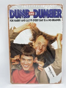 Dumb and Dumber Movie Poster, Metal Tin Sign, Wall Tablet Plate, 12 x 8in - Picture 1 of 7