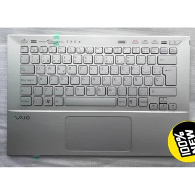 Palmrest SP Backlit Keyboard Touchpad Silver for Sony VAIO SVS131 SVS13 - Image 1 of 4