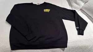 Champion Eco Auténtico Negro Gráfico Sudadera Mike Perry x eBay Colaboración Talla L - Imagen 1 de 8