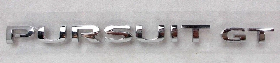 Fits; Pontiac Pursuit " PURSUIT GT " Decklid Trunk Emblem Nameplate 2006 - Image 1 of 4
