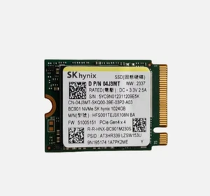 SK hynix BC901 M.2 2230 1TB PCIe Gen4.0 x4 SSD Solid State Drive - Afbeelding 1 van 2