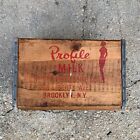VTG PROFILE MILK Brooklyn, NY Wooden Dairy Crate - Richmore Processing Corp Wood