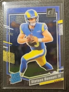 2023 Panini Clearly Donruss STETSON BENNETT IV #83 RC Rated Rookie Rams - Picture 1 of 2