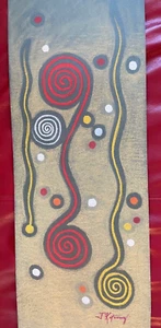 Jeanette Katoney HOPI ARTIST Original PASTEL ON PAPER   25.5" X 9.75" - Picture 1 of 4