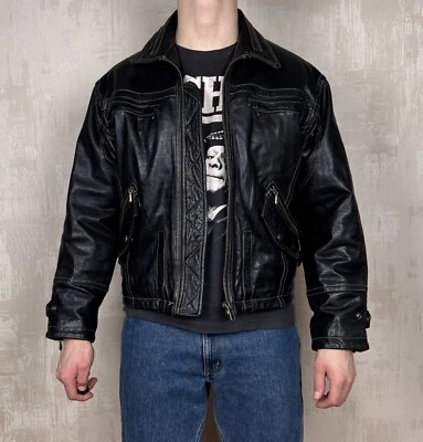 Vintage Hein Gericke Speedware Leather Jacket Size M Motorcycle MotorBike - Image 1 of 4