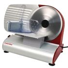 Caterlite Light Duty Meat Slicer Red Stainless Steel Food Cutter Electric Blade