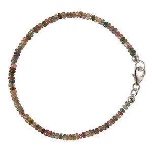 Turmalin bunt Armband 925 Silber Armkette Z415 - Bild 1 von 6