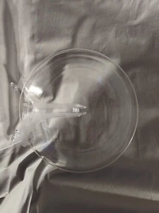Piatto per torta in vetro trasparente PYREX anni '50 10", #210, vintage - USATO - Foto 1 di 12
