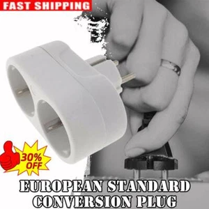 Doppelstecker Mehrfachstecker 2 Fach Steckdose Multistecker Adapters Horizontal - Picture 1 of 8