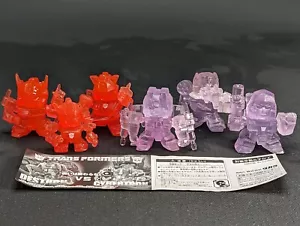 Transformers Q-Robo Collection ALL CLEAR G1 CHASE FIGURES complete Takara PVC - Picture 1 of 4