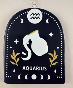 AQUARIUS Sternzeichen Ornament Himmelsdeko NEU Weihnachten Wasserträger Keramik - Bild 1 von 8