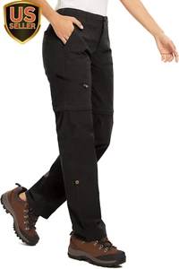 Women'S Hiking Pants Convertible Zip off Lightweight Quick Dry Outdoor Travel Ca - Picture 1 of 7