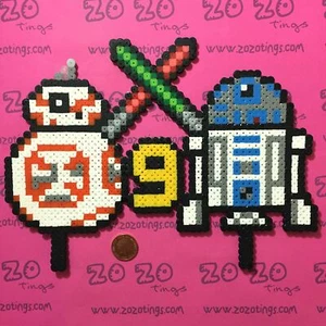 Star Wars Pixel Birthday Cake Topper - Picture 1 of 2