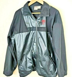 TODD 1 Mens Large Vintage Hip Hop Zip Up Velour Jacket Black Size L - Picture 1 of 7
