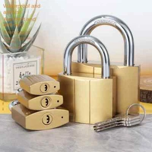 Copper Padlock Small Locks for Luggage Case Locker Home Improvement Hardware ... - Picture 1 of 9
