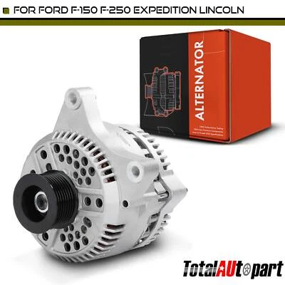 Alternator for Ford Club Wagon E-150 E-250 E-350 Econoline Lincoln 130A 8-Groove - Image 1 of 4