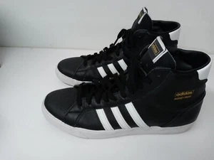 adidas BASKIT PROFI 124923158 RARE COLLECTIBLE  Size 13 BLACK WHITE GOLD - Picture 1 of 8