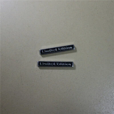 2x Negro Cromo Pequeño Edición Limitada Metal Calcomanía Adhesiva Insignia Emblema Motor 3D Foto 1 de 4