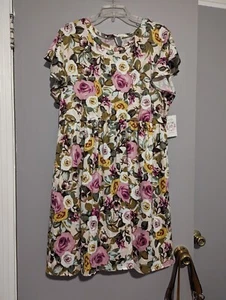 NWT HoneyMe Curvy Floral Babydoll dress Size 3XL - Picture 1 of 5