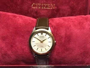 Luxus CITIZEN Ascenda Quarzuhr. 33mm. Silbernes Zifferblatt. 18 Karat massiv Gold Lünette. - Bild 1 von 11