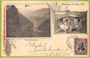 ah0165 - COSTA RICA - POSTAL VINTAGE - Memorias - 1904 - Imagen 1 de 1