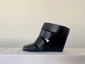 Rick Owens Lazarus Wedge Sabot Black Heels NEW IN BOX - Picture 1 of 13