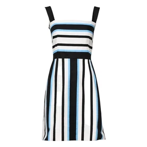 DOLCE & GABBANA Dress Multicolor Stripe Cashmere Sleeveless IT36/US2/XS 1120usd - Picture 1 of 5