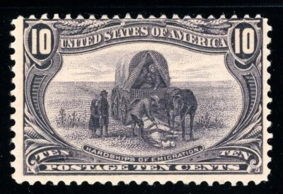 USAstamps Unused FVF US 1898 Trans-Mississippi Hardships Scott 290 OG MHR - Image 1 of 2