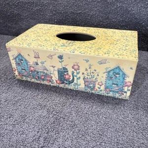 Bob's Boxen - Vogelgezwitscher Design - Taschentuchbox Abdeckung Gartenmotiv - Bild 1 von 10