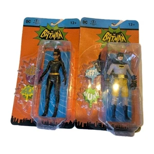 2022 McFarlane Toys DC Batman Classic 1966 CATWOMAN & BATMAN Action Figures-2 - Picture 1 of 5