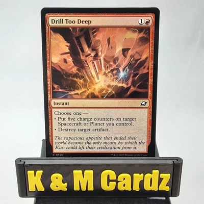 MTG - Edge of Eternities - Drill Too Deep - Foil - #133 - NM - Image 1 of 4