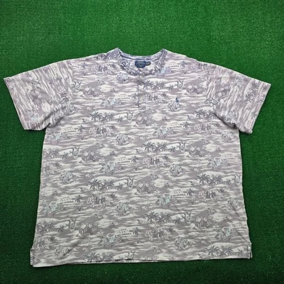 Polo Ralph Lauren Henley Shirt Mens 4XLT Tropical Hawaiian Featherweight Mesh - Image 1 of 4