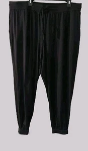 Eileen Fisher Pants Womens Sz 2X Ankle Track Jogger NWT Black Comfort Soft - Picture 1 of 10