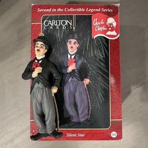 Tarjetas Carlton Ornamento Charlie Chaplin "Estrella Silenciosa" 1997 Con Caja - Imagen 1 de 3