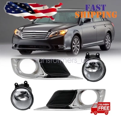 Faro antiniebla delantero + cubierta rejilla 1 par para Toyota Avalon 2011-2012 Foto 1 de 4