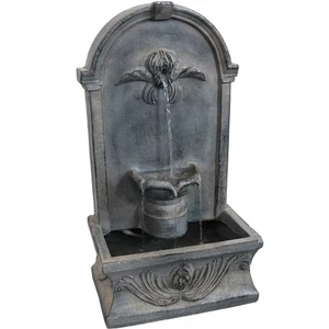 French-Inspired Reinforced Concrete Outdoor Water Fountain by Sunnydaze - Picture 1 of 10