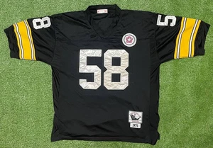 Vintage Jack Lambert #58 Pittsburgh Steelers Jersey 1975 Size 48 - Picture 1 of 12