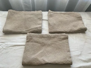 Lot 3 Moderne by Noble Excellence Quilted Standard Sham 20 x 26 Taupe Cotton - Picture 1 of 11