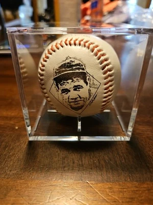 Babe Ruth Commemorative Edition Baseball And Plaque With 2 Cards - Image 1 of 4