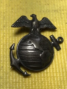 USMC EGA Pin Sterling gemarkt Pinback Marine, KOSTENLOSER VERSAND - Bild 1 von 13