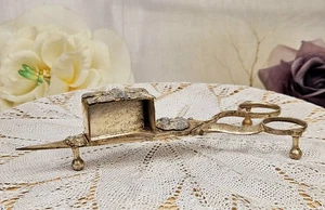 Vintage Silver Footed Candle Snuffer Scissors - Picture 1 of 10