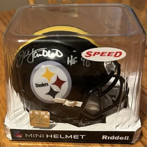 JACK LAMBERT AUTOGRAPHED SPEED MINI HELMET PITTSBURGH STEELERS HOF 90 Fanatics - Picture 1 of 7