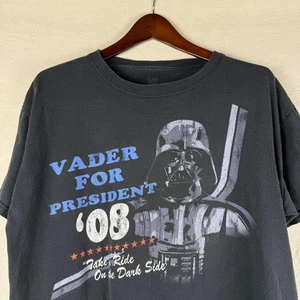 Star Wars Vader For President 08 Hombre Camiseta L Nerd Película Cómic - Imagen 1 de 6