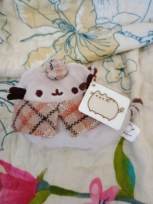 Pusheen Detective Plush Cat Backpack Clip HTF Gund Stuffed Kitty Sherlock Holmes - Image 1 of 4