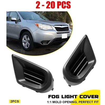 Fit 2014-2016 Forester Subaru Front Fog Light Cover Textured Black 2-20X LH+RH - Image 1 of 4