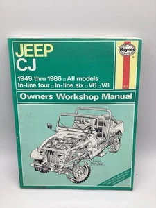 Jeep CJ Haynes Owners Workshop Manual 1949-1986 In-Line 4 In-Line 6 Larry Warren - Foto 1 di 3