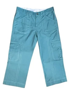 Prana Capri Cargo Pants Women's Size 6 Blue Hiking Climbing Outdoors (32x22) - Picture 1 of 8