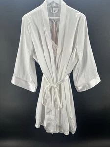 Linea Donatella Mrs abito da sposa in raso camicia da notte set avorio/rosa BB34 - Foto 1 di 13